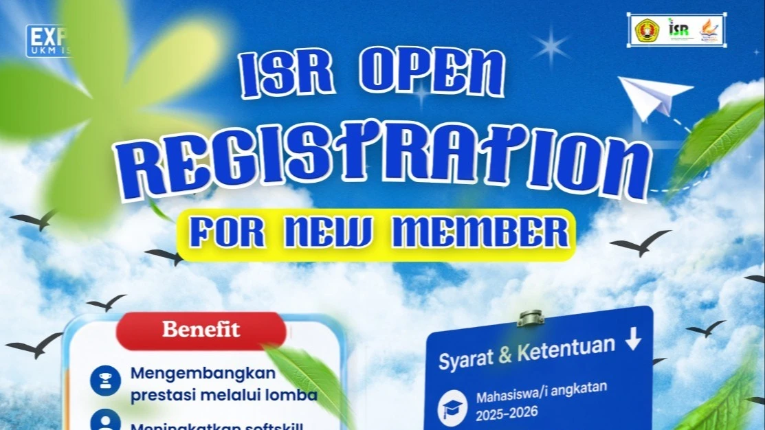 Pendaftaran Calon Anggota Baru UKM ISR 2026